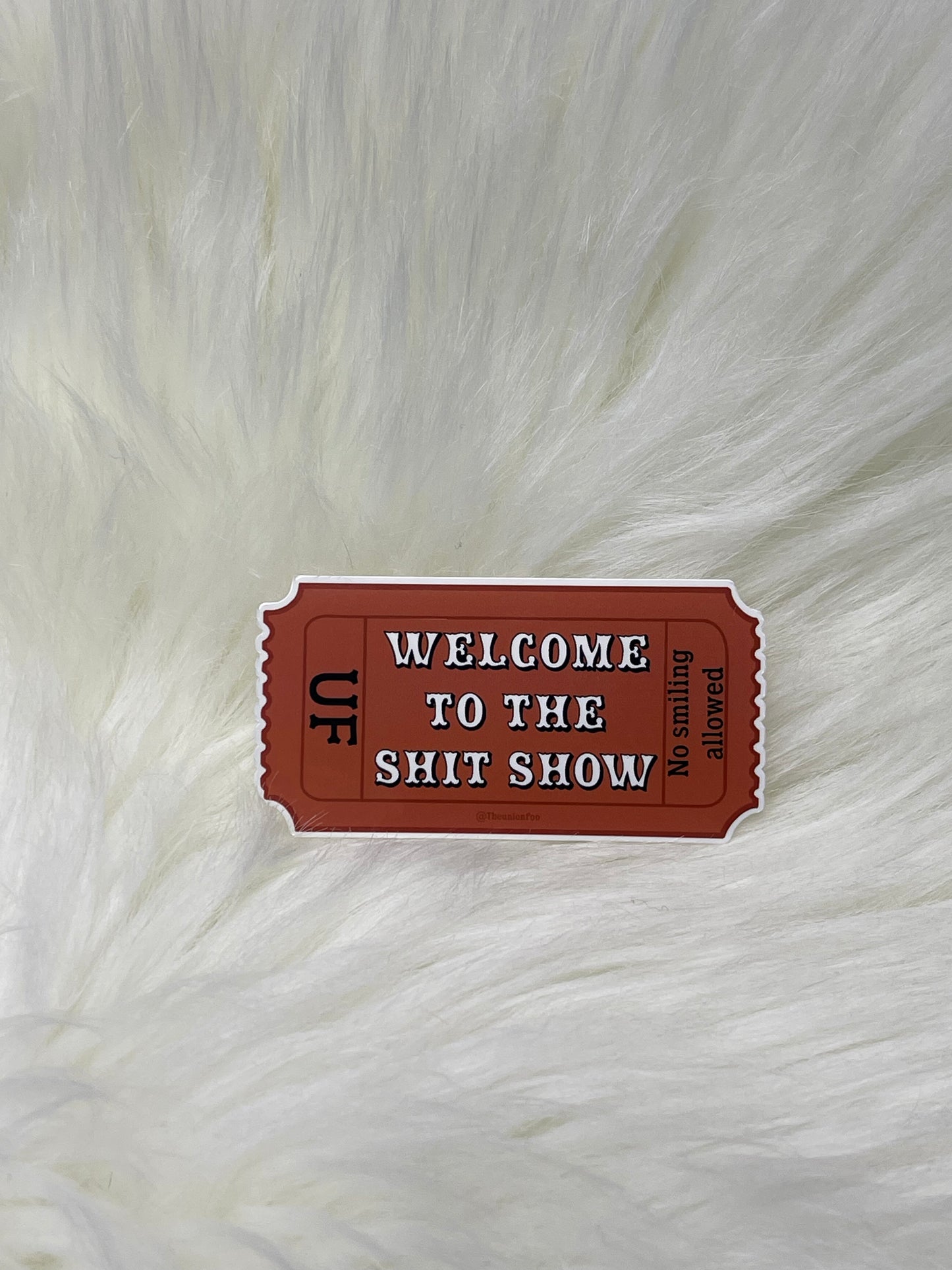 Customizable “ Welcome to the shit show” hard hat sticker