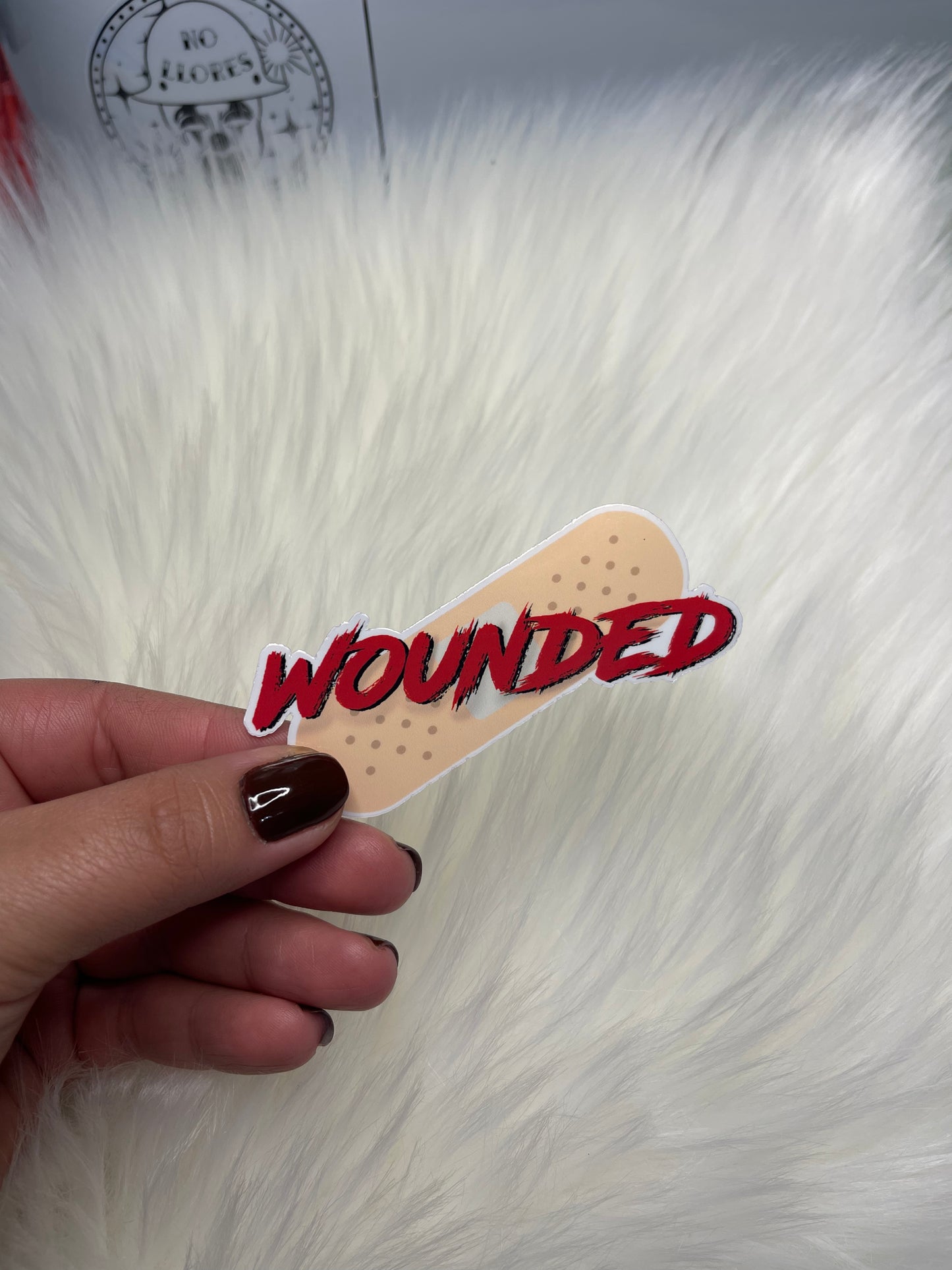 Wounded sticker