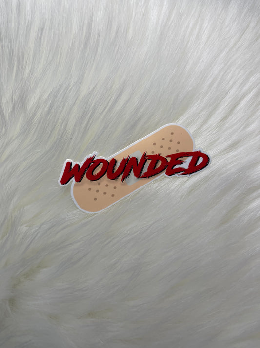 Wounded sticker