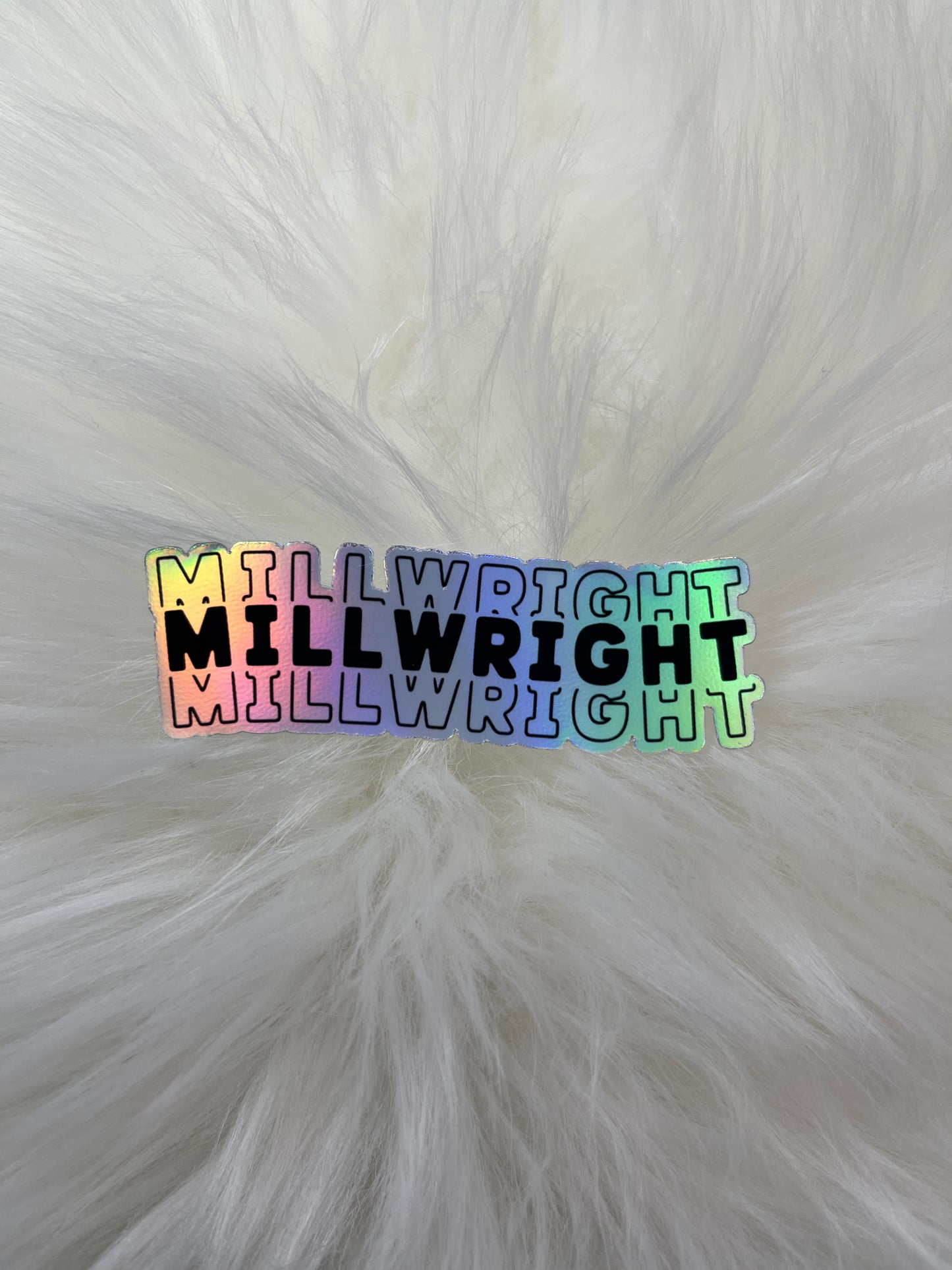 Wavy Millwright sticker