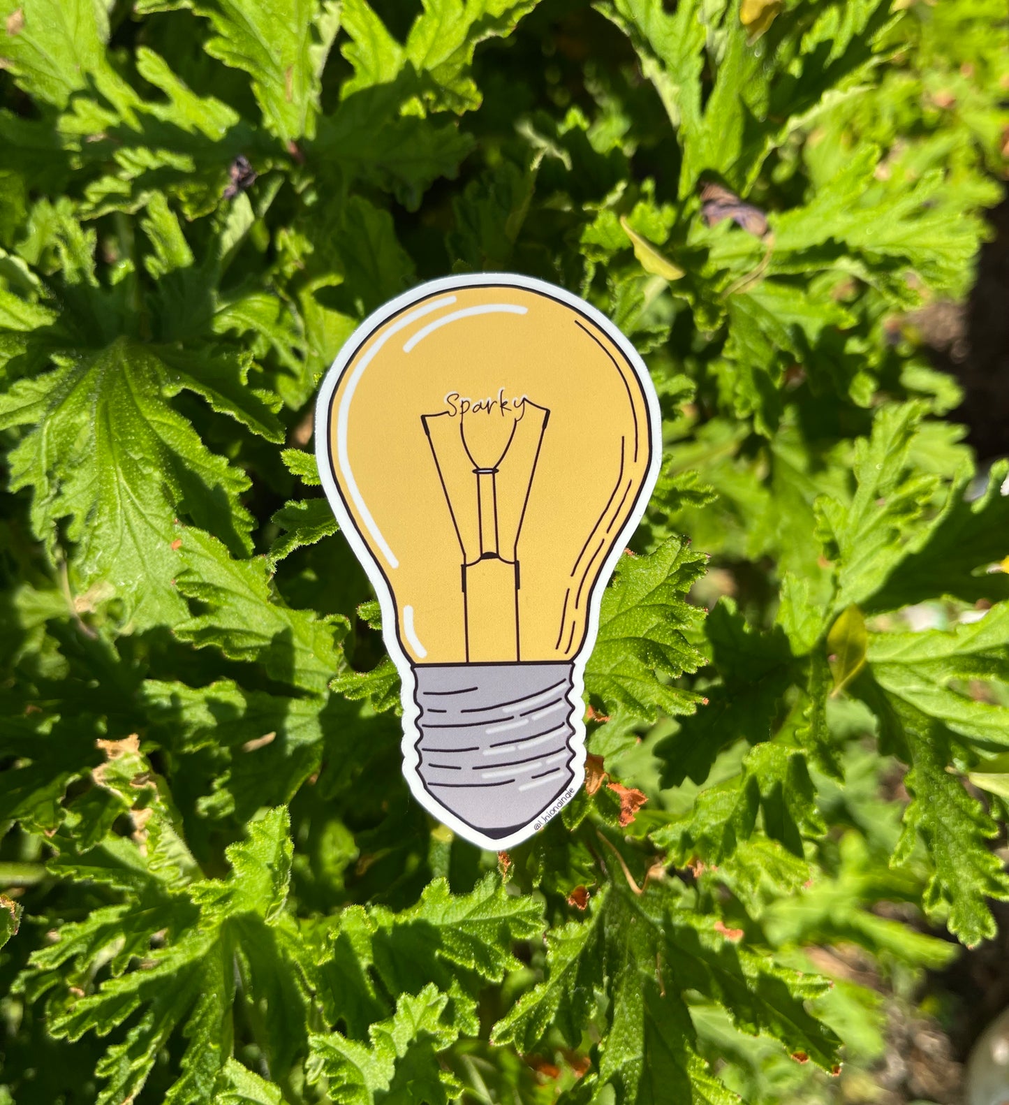 Sparky Lightbulb Sticker